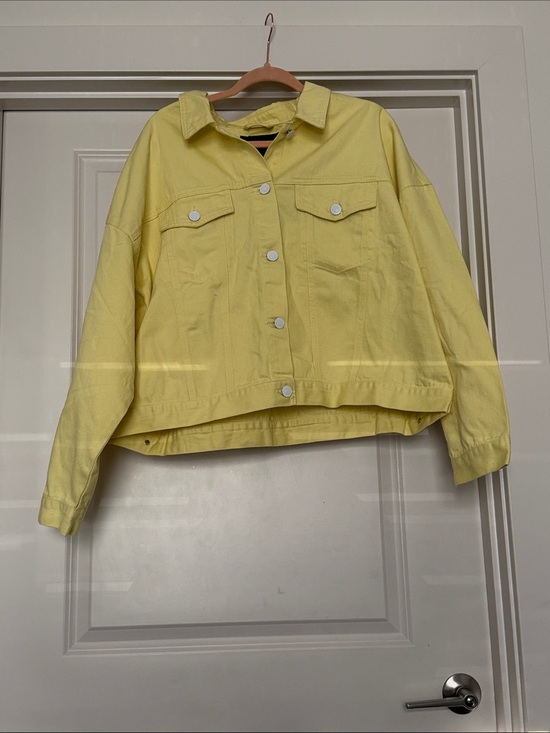 Forever 21 Jackets & Blazers - Yellow Button-Front Jacket